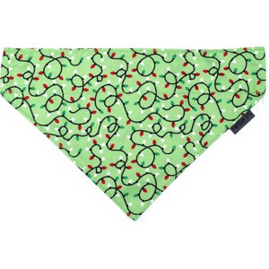 The Worthy Dog Christmas Lit Dog Bandana, Large