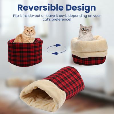 Show full view: PawsPik Self Warming Covered Dog & Cat Cave Bed, Small slide 6 of 11