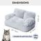 Show in main carousel: MewooFun Calming Dog & Cat Sofa Bed with Removable Cover, 26-in, Gray slide 6 of 8
