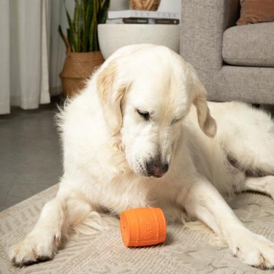 Show full view: BULLYMAKE Keg Dog Toy, Orange slide 9 of 11