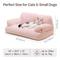 Show in main carousel: MewooFun Fluffy Durable Dog & Cat Sofa Bed with Removable Cover, 26-in, Pink slide 4 of 8
