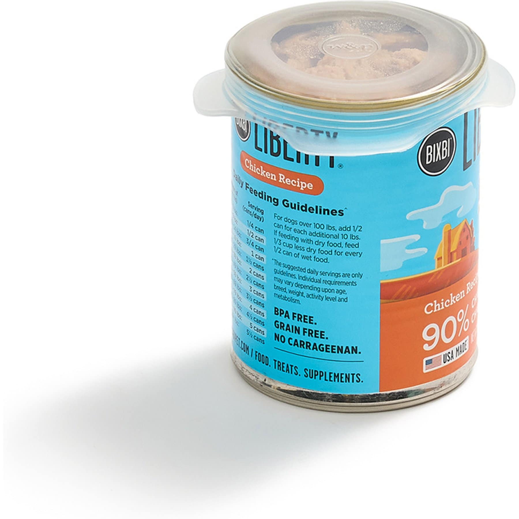 W&P Reusable Silicone Stretch Dog Food Storage Lids, 6 count