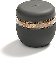 W&P Seal Tight Glass Bowl Dog Food Storage, 24-oz, Charcoal