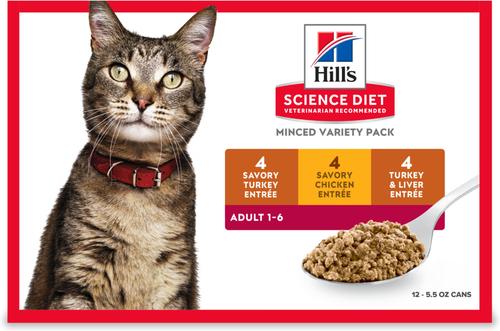 HILL'S SCIENCE DIET Adult Savory Entree Variety Pack Wet Cat Food