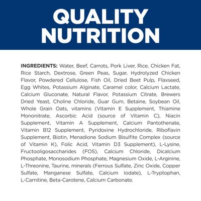 Show full view: Hill's Prescription Diet k/d Kidney Care Beef & Vegetable Stew Wet Dog Food, 12.5-oz can, case of 12 slide 7 of 12
