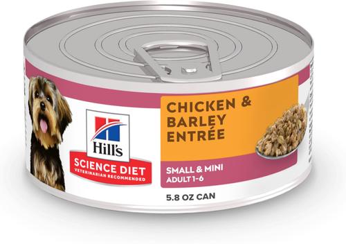 Hill's Science Diet Adult Small Breed & Mini Breed Chicken & Barley Entree Canned Dog Food