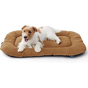 Bedsure Ultra Soft Fleece Thin Washable Dog Crate Mat, Brown, Medium: 29-in L x 18-in W