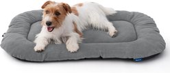 Bedsure Ultra Soft Fleece Thin Washable Dog Crate Mat, Light Grey, Medium: 29-in L x 18-in W
