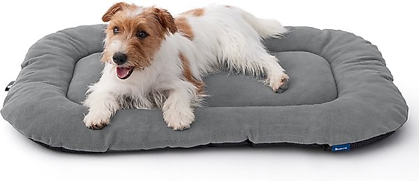 Show full view: Bedsure Ultra Soft Fleece Thin Washable Dog Crate Mat, Light Grey, Medium: 29-in L x 18-in W slide 1 of 8