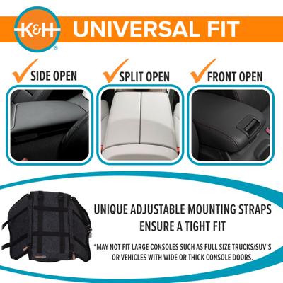 Show full view: K&H Pet Products Portable Console Dog Car Booster Seat, Charcoal slide 7 of 12