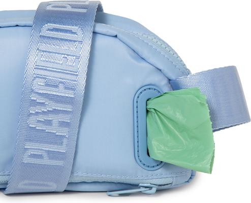 Show full view: Playfield Bailey Sling Dog Walking Bag with Poop Bag Dispenser, Periwinkle Sky slide 2 of 6