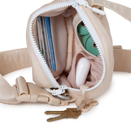 Show full view: Playfield Bailey Sling Dog Walking Bag with Poop Bag Dispenser, Sandstone slide 4 of 6