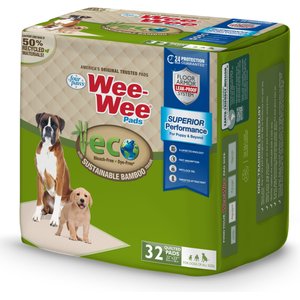 Four Paws Eco Bamboo Dog Pee Pads, 22 x 23-in, 32 count