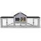 Show in main carousel: Coziwow Large Fashion Wooden Outdoor Rabbit Hutch, Grey slide 1 of 8