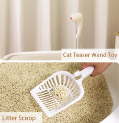 HANAMYA Seamless Molded Jumbo Cat Litter Box with Scoop slide 2 of 6