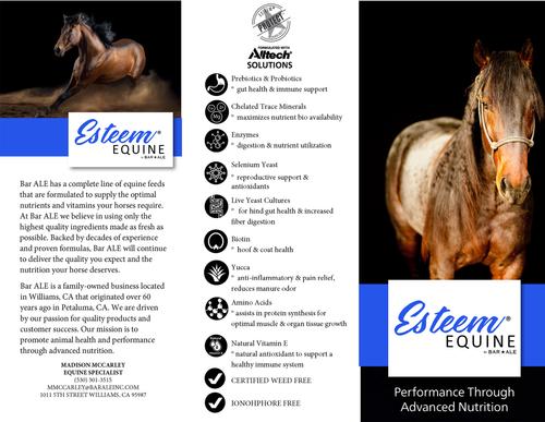 Show full view: Bar ALE Esteem Complete Senior Pellet Horse Feed, 50-lb bag slide 4 of 5