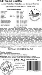 Bar ALE T&T Game Bird Mix Feed, 50-lb bag slide 2 of 2