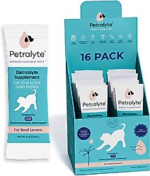 Petralyte Beef Flavored Electrolyte & Joint Supplement for Dogs, 16 count