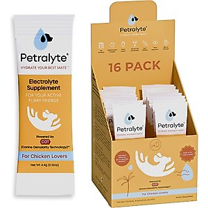Petralyte Chicken Flavored Electrolyte & Joint Supplement for Dogs, 16 count