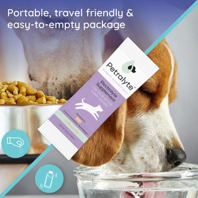 Show full view: Petralyte Unflavored Electrolyte & Joint Supplement for Dogs, 16 count slide 5 of 8