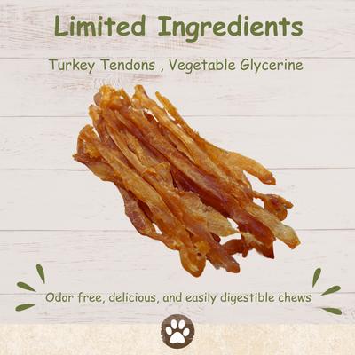Show full view: Top Dog Chews Turkey Tendon Strips Dog Jerky Treats, 8-oz bag slide 5 of 6