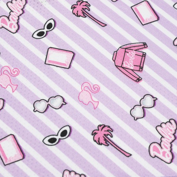 Show full view: Sassy Woof BARBIE Closet Goals Dog Bandana, Purple, Small slide 3 of 7