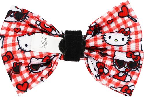 Show full view: Sassy Woof Hello Kitty Red Classic Bowtie Cat Collar Accessory, Red slide 3 of 6