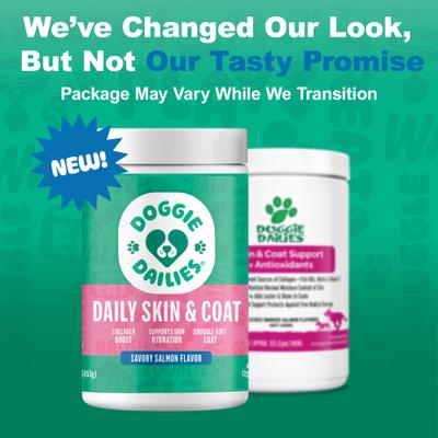 Show full view: Doggie Dailies Salmon Flavored Skin & Coat Dog Supplements, 225 count slide 4 of 11