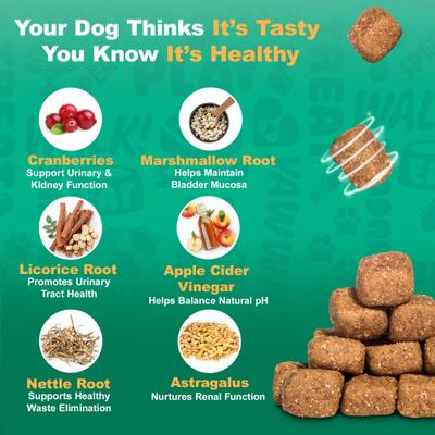 Show full view: Doggie Dailies Chicken Flavored Cranberry Urinary Support Dog Supplement, 225 count slide 10 of 11