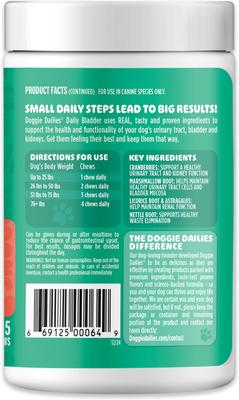 Show full view: Doggie Dailies Chicken Flavored Cranberry Urinary Support Dog Supplement, 225 count slide 4 of 11