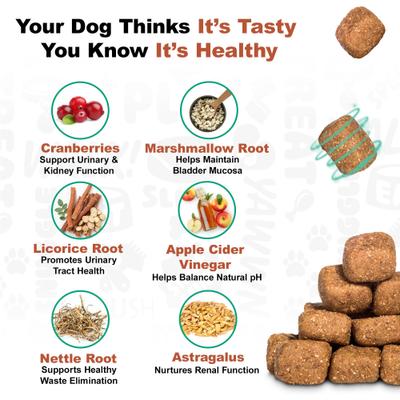 Show full view: Doggie Dailies Bacon Flavored Cranberry Urinary Support Dog Supplement, 225 count slide 10 of 11