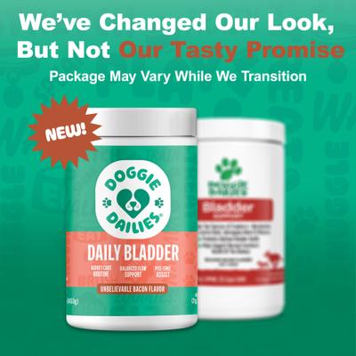 Show full view: Doggie Dailies Bacon Flavored Cranberry Urinary Support Dog Supplement, 225 count slide 4 of 11