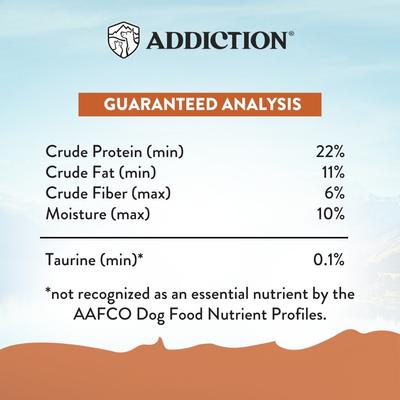 Show full view: Addiction Grain-Free Wild Kangaroo & Apples Limited Ingredient Allergy-Friendly Dry Dog Food, 4-lb bag slide 10 of 11