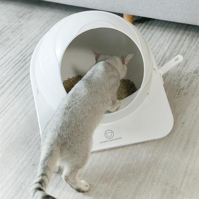 Show full view: Happy & Polly Space Capsule Semi-Enclosed Cat Litter Box with Scoop slide 5 of 9