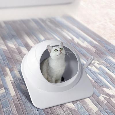 Show full view: Happy & Polly Space Capsule Semi-Enclosed Cat Litter Box with Scoop slide 4 of 9
