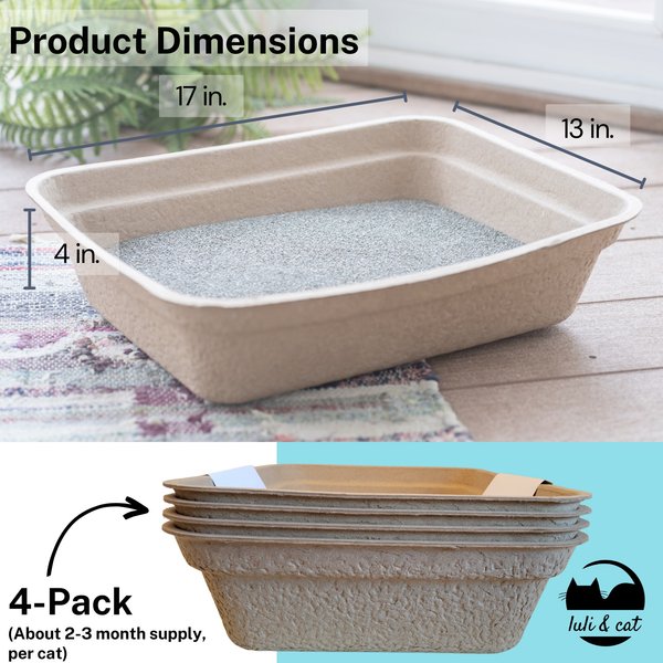 Luli & Cat Disposable Litter Boxes