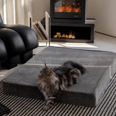 Show full view: Allisandro Orthopedic Memory Foam Dog Bed, Grey, Large slide 3 of 10