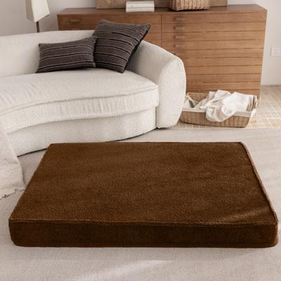 Show full view: Allisandro Orthopedic Memory Foam Dog Bed, Brown, Medium slide 6 of 10