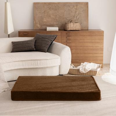 Show full view: Allisandro Orthopedic Memory Foam Dog Bed, Brown, Medium slide 5 of 10