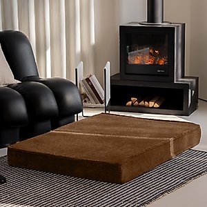 Allisandro Orthopedic Memory Foam Dog Bed, Brown, Medium
