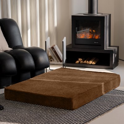 Allisandro Allisandro Orthopedic Memory Foam Dog Bed, Brown, Medium