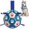 Show in main carousel: Nocciola Soccer Ball with Straps Dog Toy, Green/White, Large slide 1 of 8
