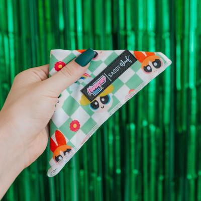 Show full view: Sassy Woof The Powerpuff Girls Dog Bandana, Green, Small slide 5 of 6