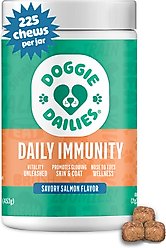 Doggie Dailies Salmon Omega Chews Dog Supplement, 1-lb bottle