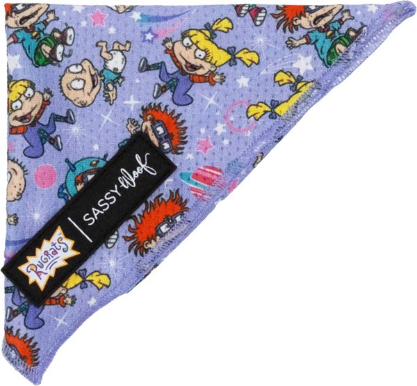 Show full view: Sassy Woof Nickelodeon Rugrats Dog Bandana, Purple, Small slide 2 of 6