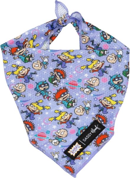 Show full view: Sassy Woof Nickelodeon Rugrats Dog Bandana, Purple, Small slide 1 of 6
