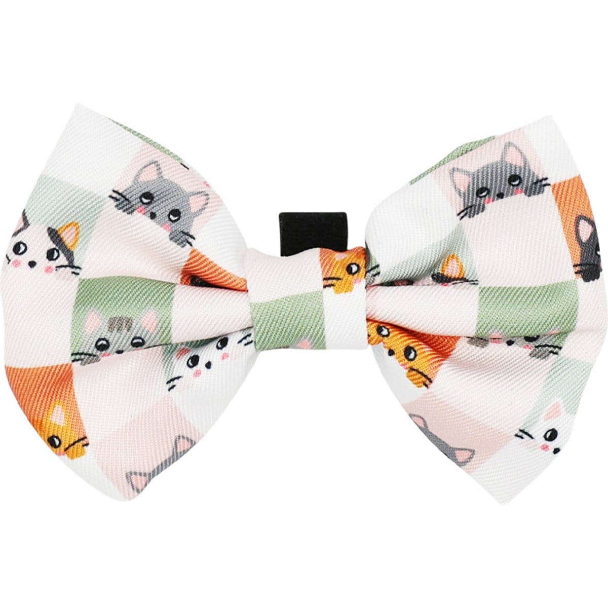 Sassy Woof Smitten Kittens Bowtie Cat Collar Accessory, Beige