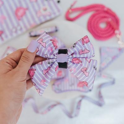 Show full view: Sassy Woof BARBIE Closet Goals Sailor Bow Dog Collar Accessory, Purple slide 4 of 6