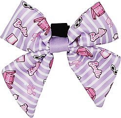 Sassy Woof BARBIE Closet Goals Sailor Bow Dog Collar Accessory, Purple