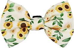 Sassy Woof Sunflower Dreams Bowtie Cat Collar Accessory, Yellow